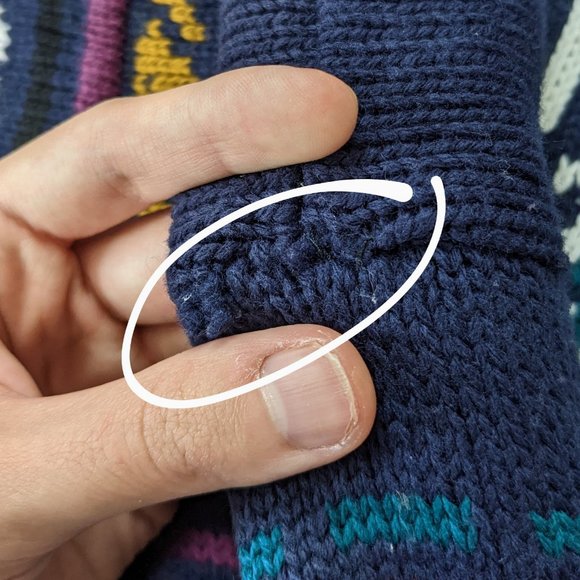 80/90s Purple Knit Abstract Sweater by Forester Rugged Apparel - Picture 10 of 10